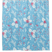 Winterflora 2 duschvorhang (Vorderseite)