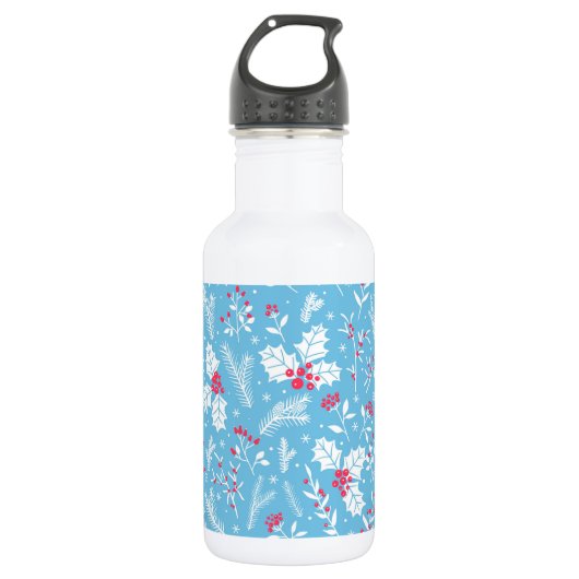 Winterflora 2 edelstahlflasche (Vorderseite)