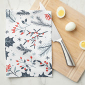 Winterflora Geschirrtuch (Viertel Falte)