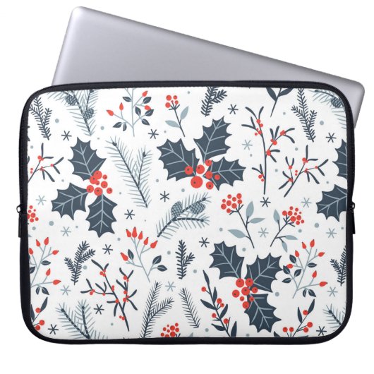 Winterflora Laptopschutzhülle (Vorderseite)