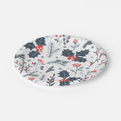 Winterflora Pappteller (Schrägansicht)