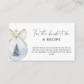 Winterflora Rezept für die Braut Begleitkarte (Vorderseite)