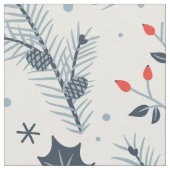 Winterflora Stoff (Nahaufnahme)