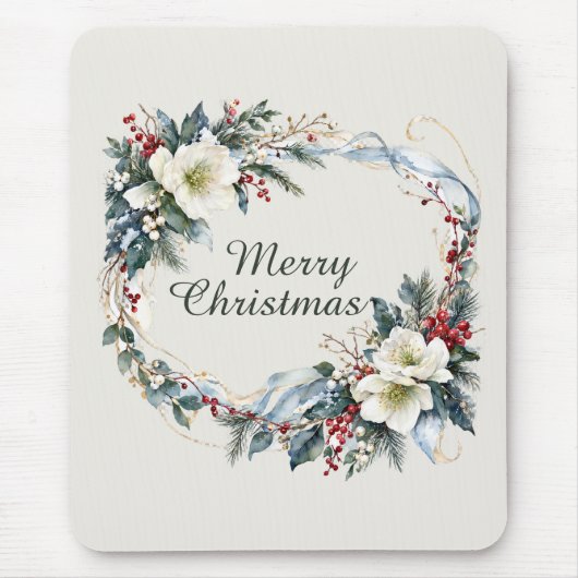 Winterflorales Design Mousepad (Vorne)