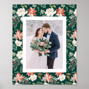 Winterflorales Urlaub Poster