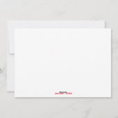 Winterflug Feiertagskarte (Rückseite)