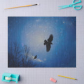 Winterflug von Raven Seidenpapier (Basteln)