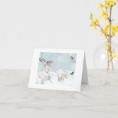 Winterflugschein Karte (Gelbe Blume)