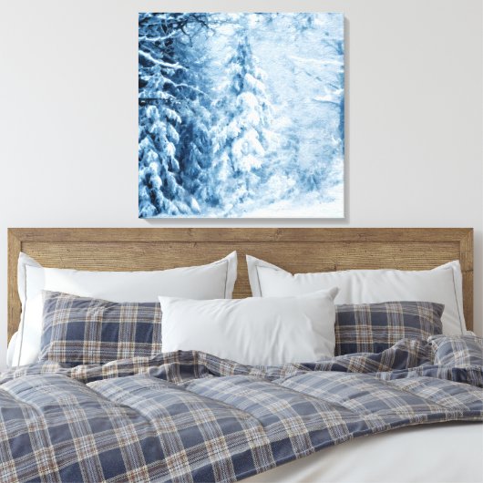 Winterflüster Leinwanddruck (Insitu (Schlafzimmer))