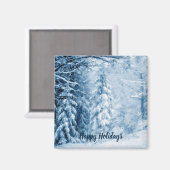 Winterflüster Magnet (Vorderseite/Rückseite)