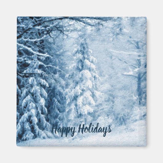 Winterflüster Magnet (Vorne)