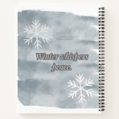 Winterflüster Notizblock (Rückseite)