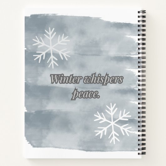 Winterflüster Notizblock (Rückseite)