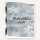 Winterflüster Notizblock (Vorderseite)