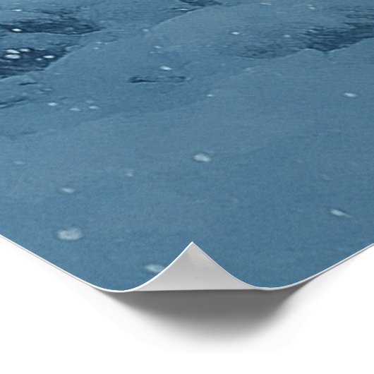 Winterflüster - Schneeberg Ruhe Poster (Ecke)