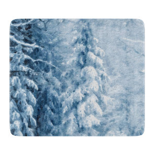 Winterflüster Schneidebrett