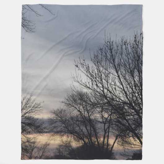 Winterflüstern Fleecedecke (Vorderseite)