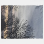 Winterflüstern Fleecedecke (Vorderseite (Horizontal))