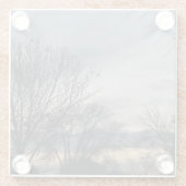 Winterflüstern Glasuntersetzer (Rückseite)