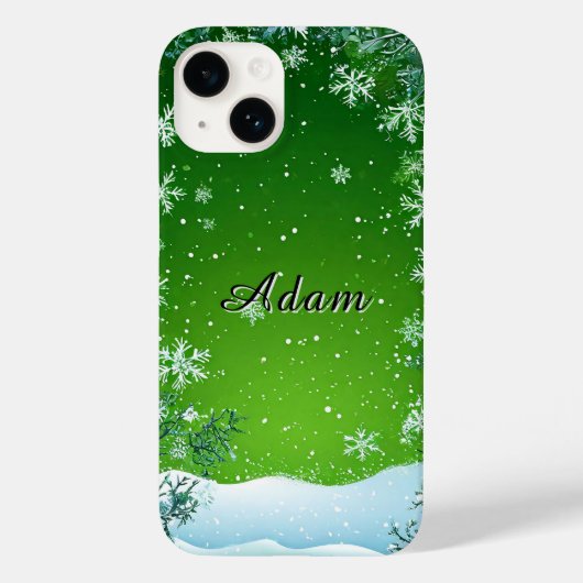Winterfolien rund um die Szene Case-Mate iPhone Hülle (Rückseite)