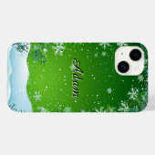 Winterfolien rund um die Szene Case-Mate iPhone Hülle (Rückseite (Horizontal))