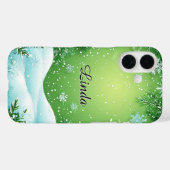 Winterfolien rund um die Szene Case-Mate iPhone Hülle (Rückseite (Horizontal))
