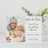 WinterFoto Save the Date (Stehend Vorderseite)