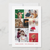 WinterfotoCollage Feiertagskarte (Vorderseite)