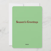 Winterfox Handgemalte Karte (Rückseite)