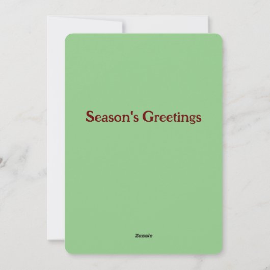 Winterfox Handgemalte Karte (Rückseite)