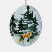 WinterFox Keramik Ornament (Rechts)