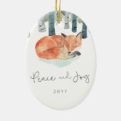 WinterFox Keramik Ornament (Hinten)