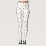 WinterFox Leggings<br><div class="desc">Handgemaltes Aquarellmuster entwarf durch Shelby Allison,  der vier verschiedene Fuchscharaktere auf einem Winterhintergrund des schneebedeckten Weiß kennzeichnet.</div>