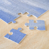 Winterfox Sonnenuntergang Landschaft. Puzzle (Seite)