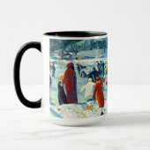 Winterfreude – Bellows Eislauf-Tasse Tasse (Links)