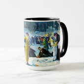 Winterfreude – Bellows Eislauf-Tasse Tasse (VorderseiteRechts)