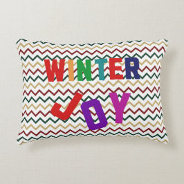 Winterfreude - Gemütliche, bunte Briefe Dekokissen