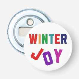 Winterfreude - Gemütliche, bunte Briefe Flaschenöffner