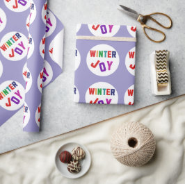 Winterfreude - Gemütliche, bunte Briefe Geschenkpapier