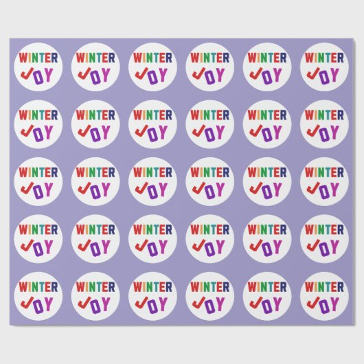 Winterfreude - Gemütliche, bunte Briefe Geschenkpapier (Flach)