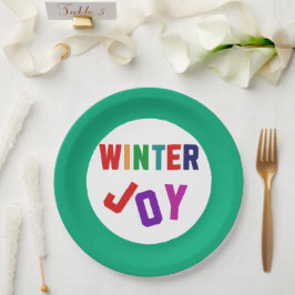 Winterfreude - Gemütliche, bunte Briefe Pappteller