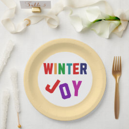 Winterfreude - Gemütliche, bunte Briefe Pappteller