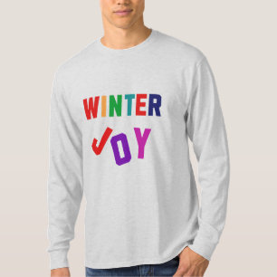 Winterfreude - Gemütliche, bunte Briefe T-Shirt