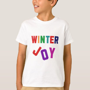 Winterfreude - Gemütliche, bunte Briefe T-Shirt