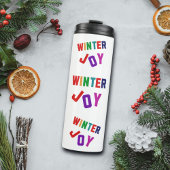 Winterfreude - Gemütliche, bunte Briefe Thermosbecher