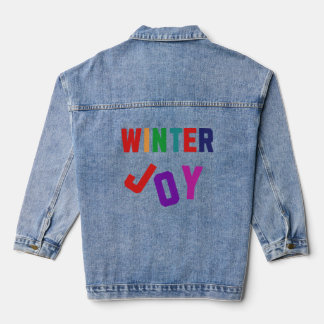 Winterfreude - Gemütlicher bunter T - Shirt der Kl Jeansjacke