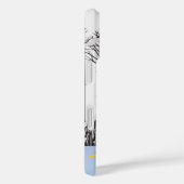 Winterfreude - Katze mit den Kardinälen von Schal- Case-Mate iPhone Hülle (Rückseite / Rechts)