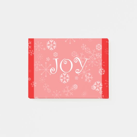 Winterfreude Post-it Klebezettel (Vorderseite)