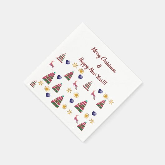 Winterfreude Serviette (Ecke)