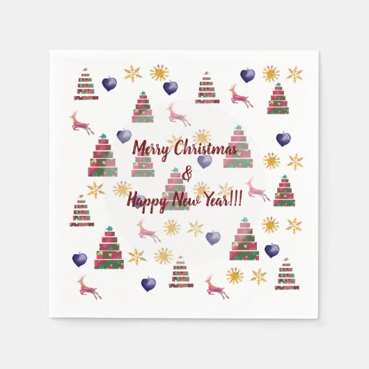 Winterfreude Serviette (Vorderseite)